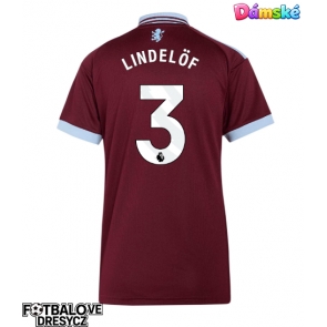 Aston Villa Victor Lindelof #3 Dámské Domácí Dres 2026-27 Krátký Rukáv